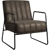 Tower Living Fauteuil Santo - Miami Leer - Antraciet -