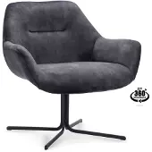 WGXL Collection Fauteuil Arismo - Stof Adore - Antraciet -