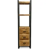 WGXL Collection Boekenkast Paul - 3 Lades - Mangohout -