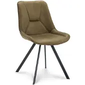 WGXL Collection Eetkamerstoel Blaker - Microleder Bull - Moss -