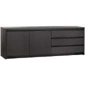 Maxfurn Dressoir Milanello - Groot - Lamulux - Noir -