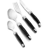 Laguiole STYLE DE VIE PREMIUM LINE COUVERT 24-DELIG ZWART 1,8 MM