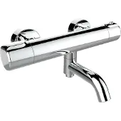 Plieger Voda - Badthermostaat - draaibare uitloop - HOH 15cm - Chroom