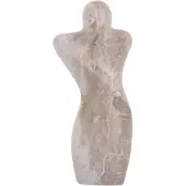 Present Time Decoratie Statue Male Abstract Marble Brown