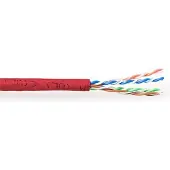 ACT CAT6 U/UTP PVC soepel patch rood 305 m