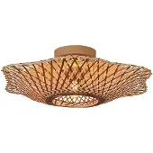 Good&Mojo Plafondlamp Madura, dimbaar, hout licht, Woon-/ Eetkamer, Bamboe, plafondlamp hout