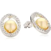 Orphelia Dames 925 Sterling Zilveren Stud Oorbellen - Zilver EAR-1992