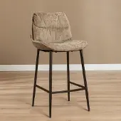 Bronx Velvet barkruk Trevi taupe 68 cm