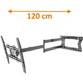 XTRARM TV Beugel Ferrom 120 cm Rotate 400 - 47 t/m 75 inch schermen