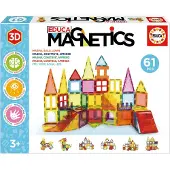 Educa - Magnetics - Magnetic Tiles - Magnetische panelen - Magnetische tegels - 61 stuks