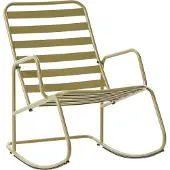 Beliani TURI - Schommelstoel - Olijfgroen - Aluminium