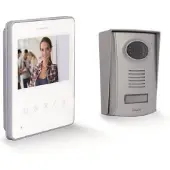 Chacon Video-intercom - - 2 draden - 4,3 inch - Ultraplat - Wit
