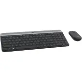 Logitech MK470 - Toetsenbord met Muis - Draadloos USB - Azerty FR - Grafiet
