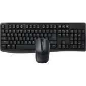Rapoo X1800Pro, Volledig formaat (100%), Draadloos, RF-technologie, QWERTY-indeling, Zwart, Inclusief muis