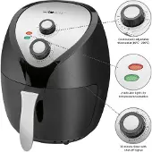 Clatronic FR heteluchtfriteuse, Friteuse, Zwart