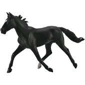 Collecta Standaardbred-hengst, zwarte kleur - Dierenfiguur