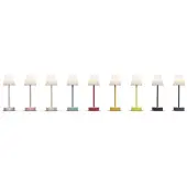 Newgarden Lola Slim LED tafellamp accu, wit Slim, dimbaar, wit / opaal, Kunststof, Modern