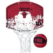 Wilson basketbalring NBA Team Mini Hoop Chicago Bulls wit rood.