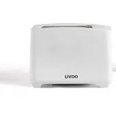 Livoo DOD162W - Broodrooster - 2 plak - 2 Slots - wit