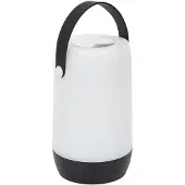 Home Deco Factory Portable tafellamp/camping lamp - zwart - touch - batterij of usb - binnen/buiten