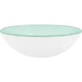 vidaXL Wasbak 42x14 cm gehard glas wit