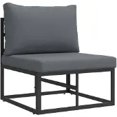 vidaXL Buiten Meubilair Zwart en Anthraciet 70 x 71,5 x 71 cm Metaal