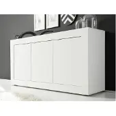 GuenstigEinrichten Dressoir Basis breedte 160 cm, commode 3 deuren, dressoir, Metalen handgreep, moderne frame-uitstraling, veel opbergruimte, kleurkeuze