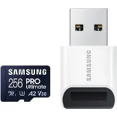 Samsung MicroSDXC PRO Ultimate 256GB 130MB/s + USB lezer