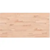 vidaXL Wastafelblad 100x50x2,5 cm massief beukenhout