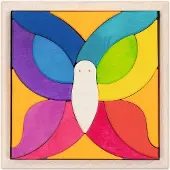 Sonstige Verlage Puzzelmozaïek - Vlinder - 17X17X3Cm - 15 Delen - 2 Jaar