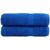 vidaXL Handdoeken SOLUND 2 st 600 g/m² 50x100 cm blauw