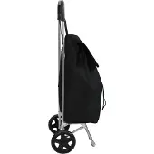 vidaXL Winkelwagen, zwart, 35 x 28 x 92 cm, Oxford-stof