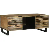 vidaXL Salontafel Naturel 100 x 54 x 40 cm Bewerkt hout