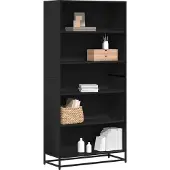 vidaXL Boekenkast 80,5x35x170,5 cm bewerkt hout zwart