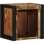 vidaXL Nachtkastje 40x35x40 cm massief gerecycled hout meerkleurig