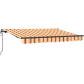 vidaXL Uitschuifbare luifel Geel 350 x 200 cm Stof
