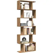 vidaXL Kamerscherm / boekenkast 6-laags 70x24x193 cm hout artisanaal