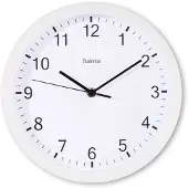 Hama 00185864 Wandklok Kwarts 25 cm x 4.00 mm Wit