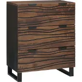 vidaXL Dressoir met lade Bruin 60 x 33.5 x 75 cm Massief mangohout
