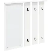 vidaXL Wandgemonteerde kapstok Muurmontage Wit 84 x 10 x 80 cm