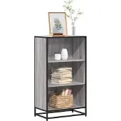 vidaXL Boekenkast 60x35x107,5 cm bewerkt hout grijs sonoma eikenkleur