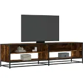 vidaXL Tv-meubel 180,5x40x46 cm bewerkt hout gerookt eikenkleur