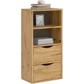 vidaXL Bijzetkast met lades 40x24x79 cm massief grenenhout