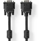 Nedis VGA-Kabel | VGA Male | VGA Male | Vernikkeld | Maximale resolutie: 1280x768 | 5.00 m | Rond | ABS |