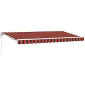 vidaXL Zonnescherm Frame Oranje en Zwart 350 x 200 cm