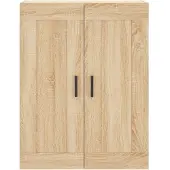 vidaXL Hoge kast 69,5x34x180 cm bewerkt hout sonoma eikenkleurig