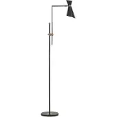 Beliani MELAWI - Vloerlamp - Zwart - Ijzer
