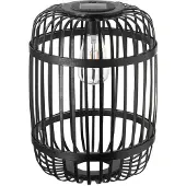 Pauleen LED tafellamp SUNSHINE RAY zwart 25 cm IP44, zwart, Bamboe, Jong wonen