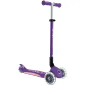 Globber 3-Wiel Step - Primo Foldable Plus Lights Purple - paars - lichtgevende wielen - vouwbaar - in hoogte verstelbaar - vanaf 3 tot 9 jaar