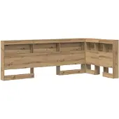 vidaXL Opberghoofdbord Artisan Eiken Bewerkt hout